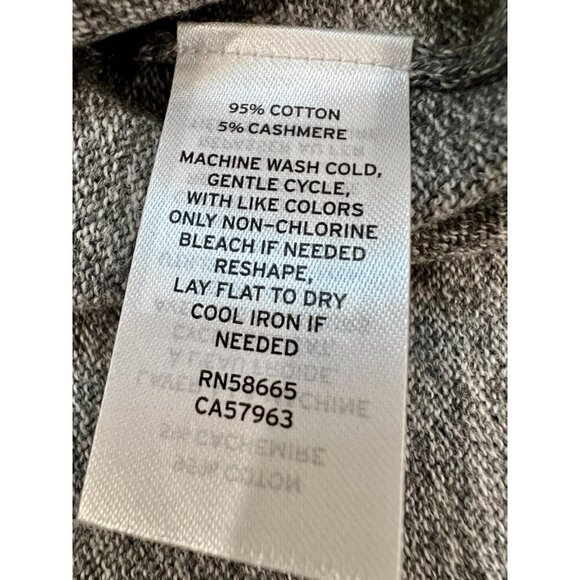 NWT NORDSTROM Men's Size 2XL Cotton & Cashmere Blend Crewneck Sweater Grey - Picture 8 of 12